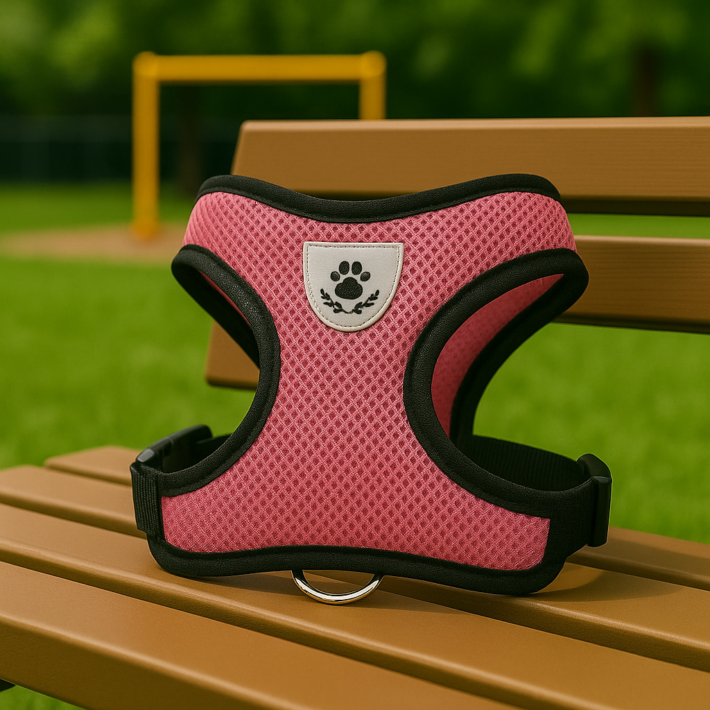 PupSafe – Pink Reflective Harness & Leash Set