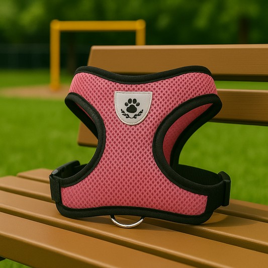 PupSafe – Pink Reflective Harness & Leash Set