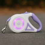GlowGo Lilac – LED Retractable Leash