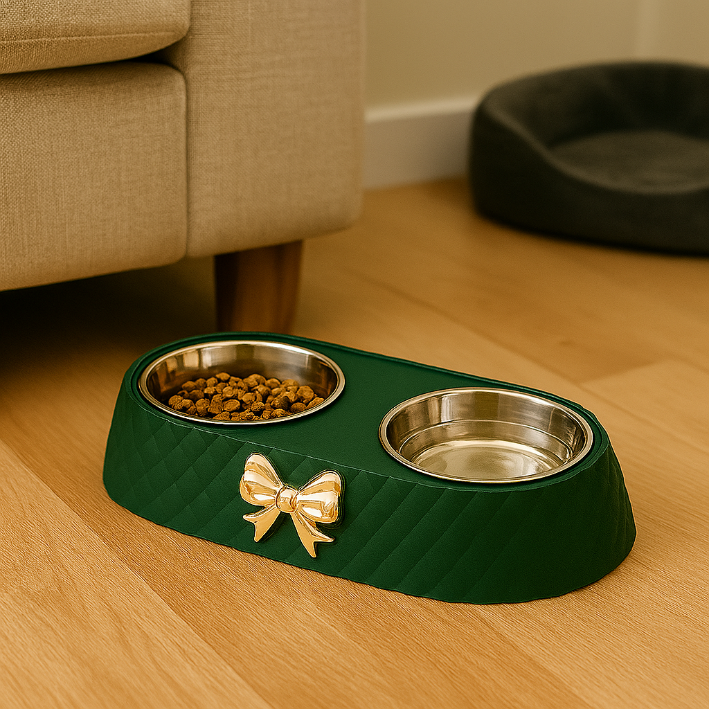 BowtieFeast Green – Double Bowl