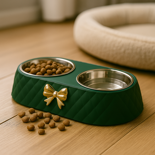 BowtieFeast Green – Double Bowl