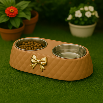 BowtieFeast Brown – Double Bowl