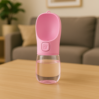 PupSip Pink – Dog Water Bottle