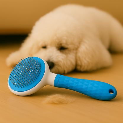 FurEase Blue – Pet Brush