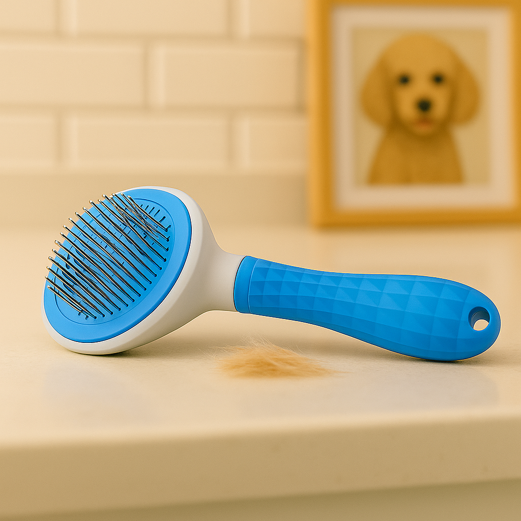 FurEase Blue – Pet Brush