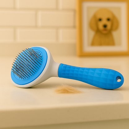 FurEase Blue – Pet Brush