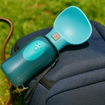 PupSip Leaf Light Blue – Pet Water Bottle