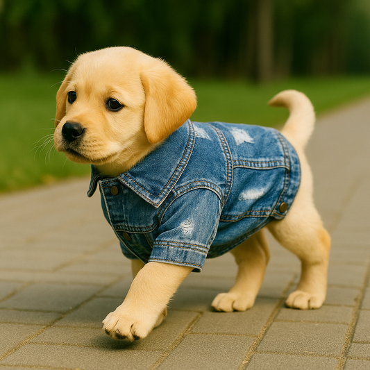 PupRider – Blue Denim Jacket