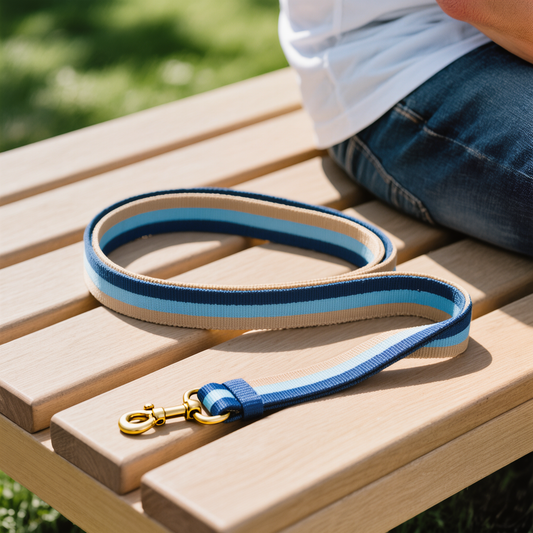 Tricolor Ocean Dune – Canvas Dog Leash