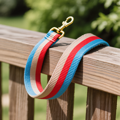 Tricolor Breeze – Canvas Dog Leash
